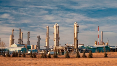 Завод по переработке природного газа в Альберте, Канада